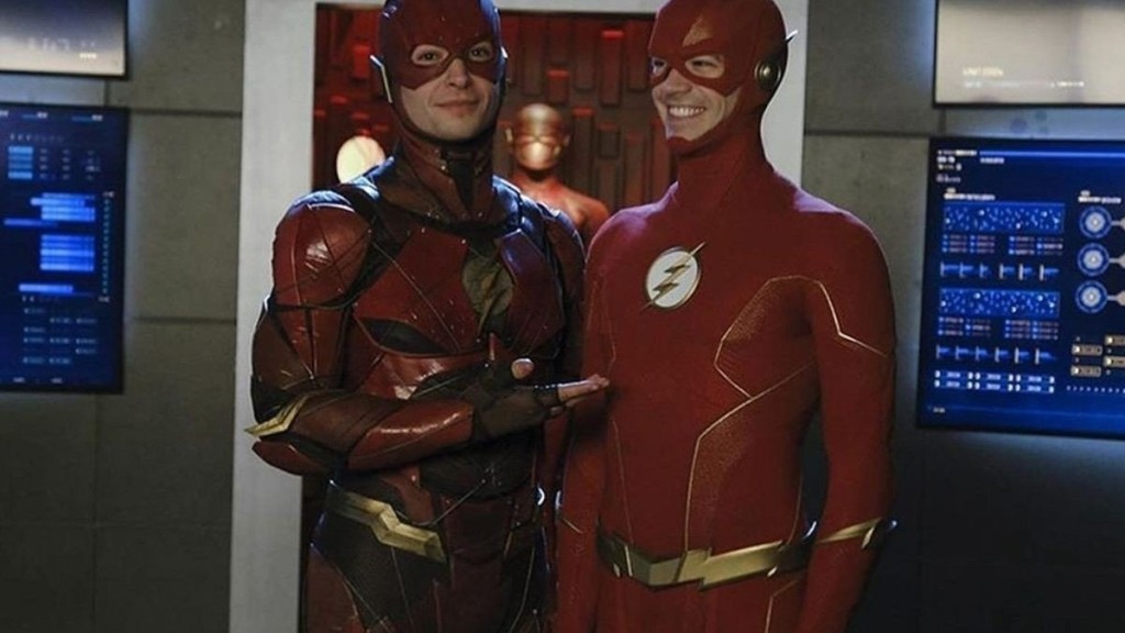 Grant Gustin y Ezra Miller The Flash del DCEU