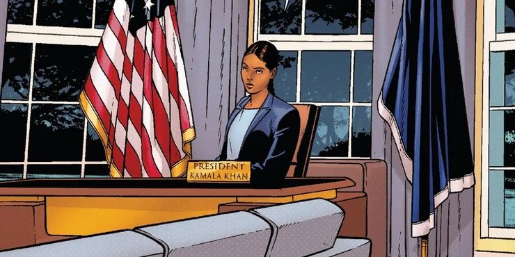 Presidente Kamala Khan variante de Ms Marvel